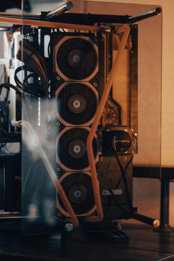 Radiator fans and copper loops